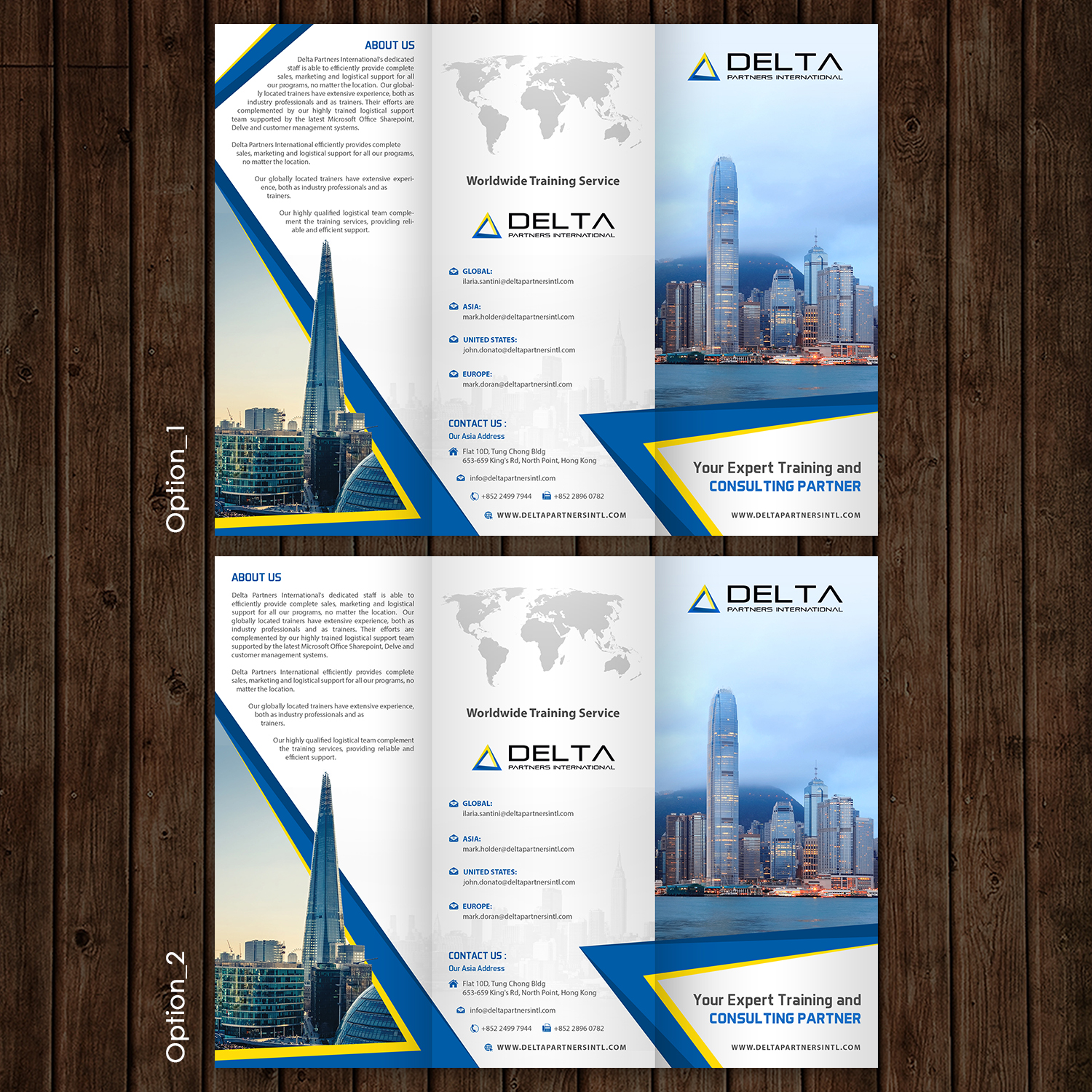 Diseño de Brochure por debdesign para Delta Partners International | Diseño #16969247