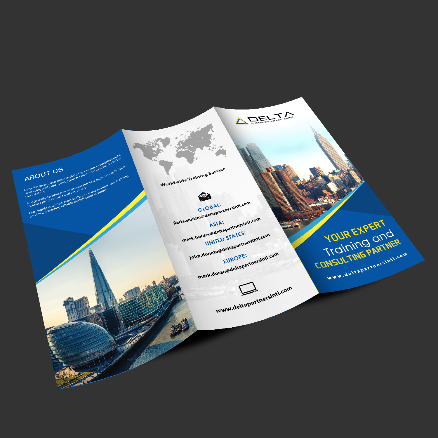 Brochure Design by debdesign for Delta Partners International | Design #16972644
