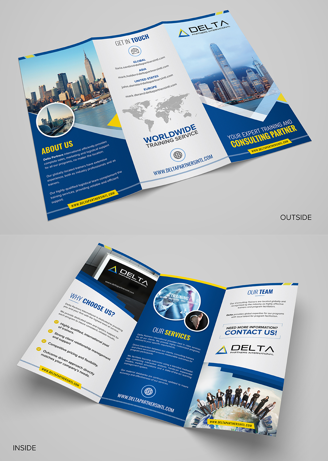 Brochure Design by SAI DESIGNS for Delta Partners International | Design #17011853