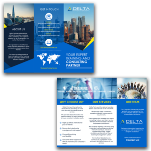 Diseño de Brochure por pecgi para Delta Partners International | Diseño #16960406