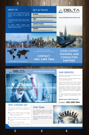 Design de Brochure par meet007 pour Delta Partners International | Design : #16989747