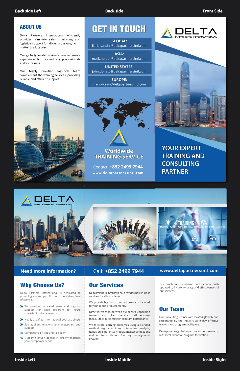 Diseño de Brochure por meet007 para Delta Partners International | Diseño #16989813