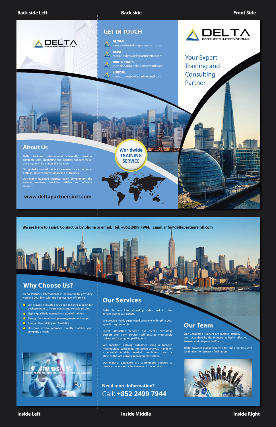 Diseño de Brochure por meet007 para Delta Partners International | Diseño #16990912