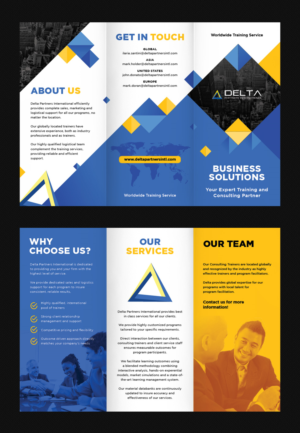 Design de Brochure par designhero pour Delta Partners International | Design : #16986699