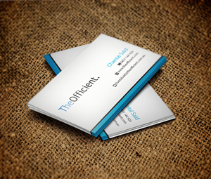 The Officient (A new and exciting small Business support solution) Business Cards | Business Card Design by IGlowCreationz