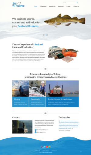 Web Design par pb pour Fishpro | Design : #16974080