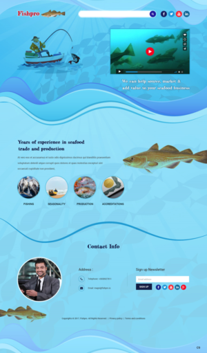 Web Design par pb pour Fishpro | Design : #16974083