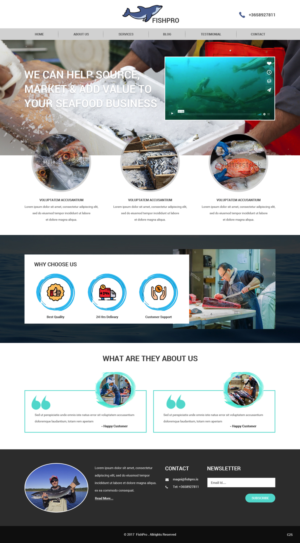 Web Design par pb pour Fishpro | Design : #16974092