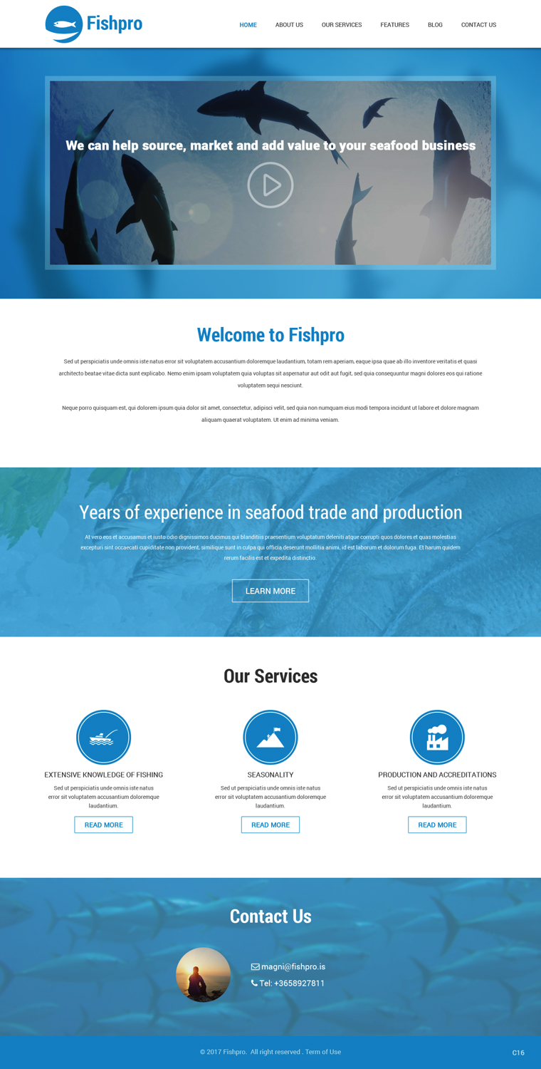 Web-Design von pb für Fishpro | Design #16986369