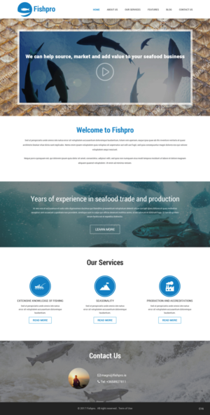 Web Design par pb pour Fishpro | Design : #17026726
