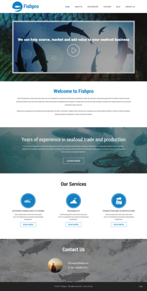 Web Design par pb pour Fishpro | Design : #17026727
