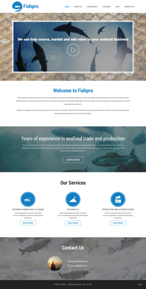 Web Design par pb pour Fishpro | Design : #17038925