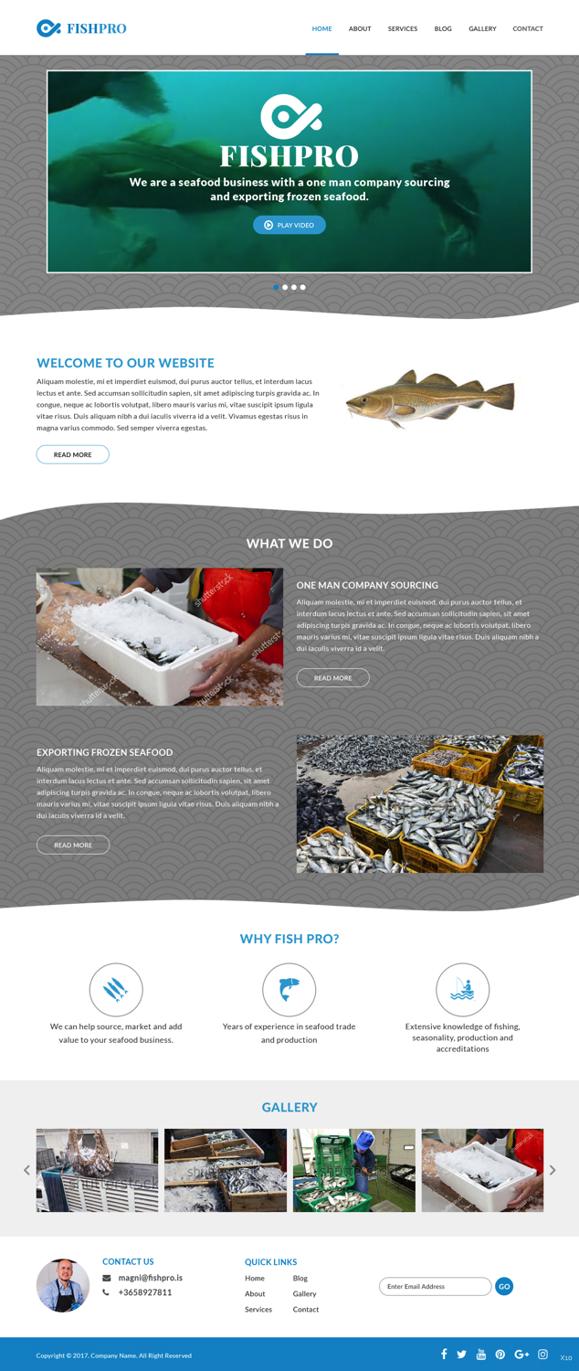 Web-Design von pb für Fishpro | Design #17051632