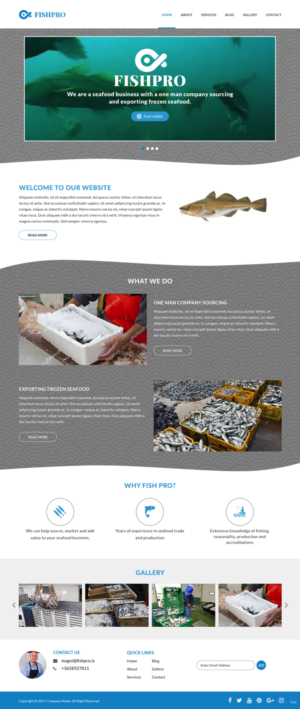 Web Design par pb pour Fishpro | Design : #17051632