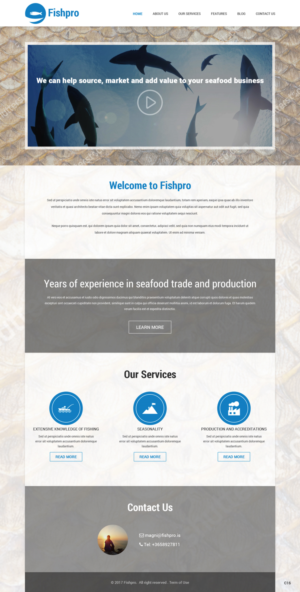 Web Design par pb pour Fishpro | Design : #17051635