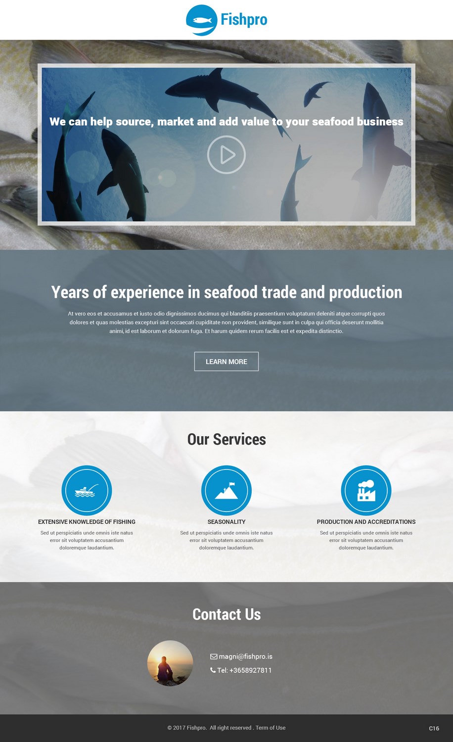Web Design par pb pour Fishpro | Design #17199366