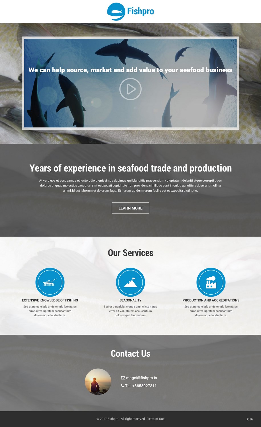 Web Design par pb pour Fishpro | Design #17199367