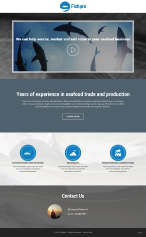 Web Design by pb for Fishpro | Design: #17263846