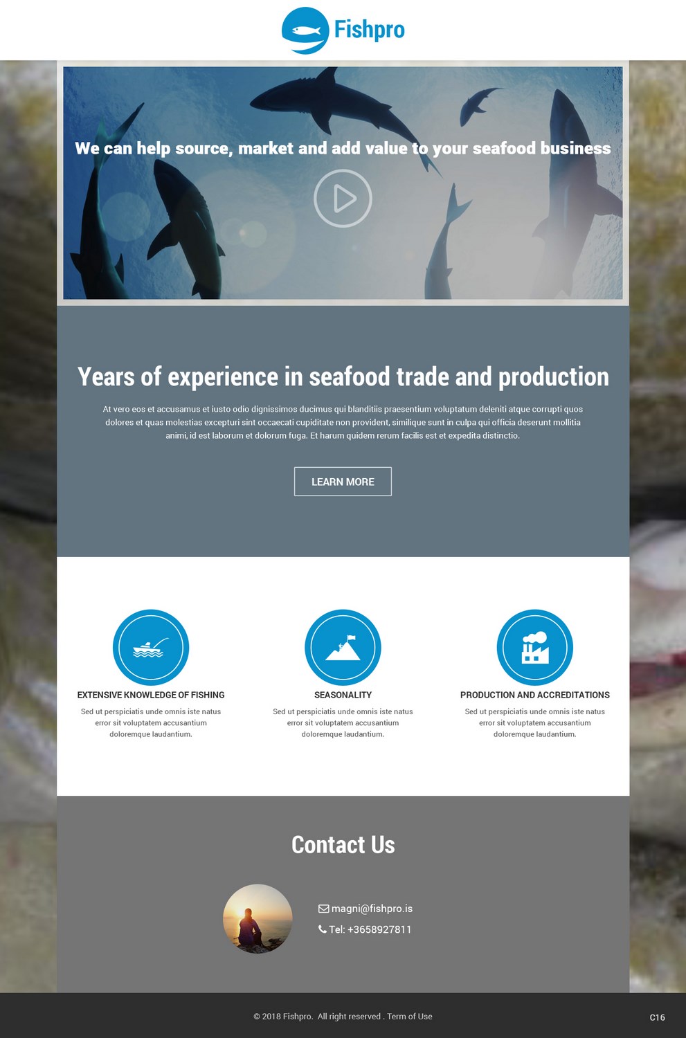 Web Design by pb for Fishpro | Design #17418824