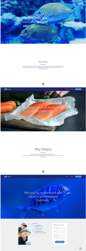 Web Design by insert name here for Fishpro | Design: #17392993
