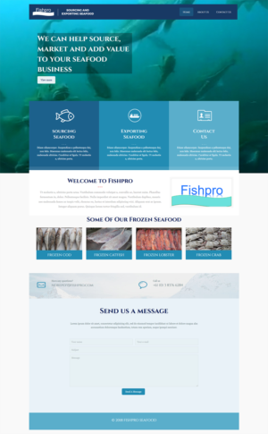 Web Design by Spydaman for Fishpro | Design: #17469987
