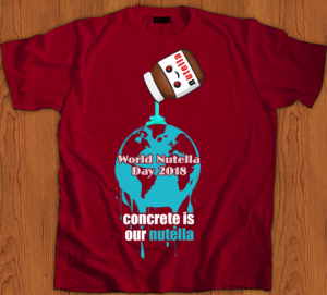 Concrete Company Celebrates World Nutella Day 2018 :-) | T-Shirt-Design von creative gravity