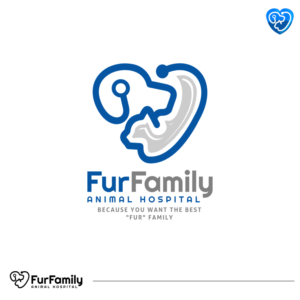Logo-Design von YOS für Fur Family Animal Hospital | Design: #16960142