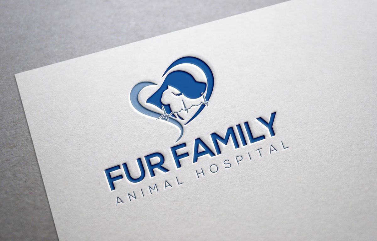 Logo-Design von johnnyblackman für Fur Family Animal Hospital | Design #16963692