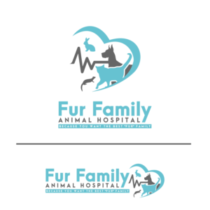 Logo Design by Mailla for Fur Family Animal Hospital | Design #17016714