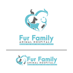 Logo-Design von Mailla für Fur Family Animal Hospital | Design: #17016715