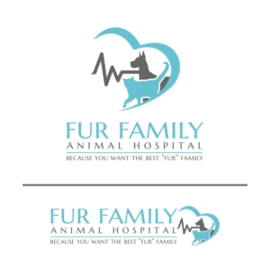 Logo-Design von Mailla für Fur Family Animal Hospital | Design: #17016717