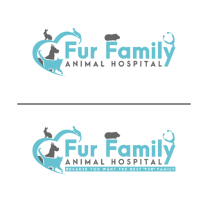 Logo-Design von Mailla für Fur Family Animal Hospital | Design: #17016720