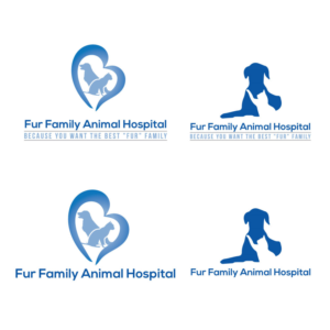 Logo Design by Muzahid Mujju for Fur Family Animal Hospital | Design #16975774