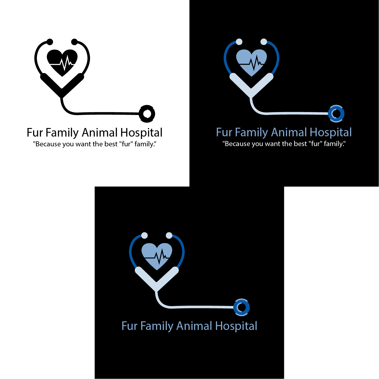 Logo Design by karthikeyan 3 for Fur Family Animal Hospital | Design #16974781