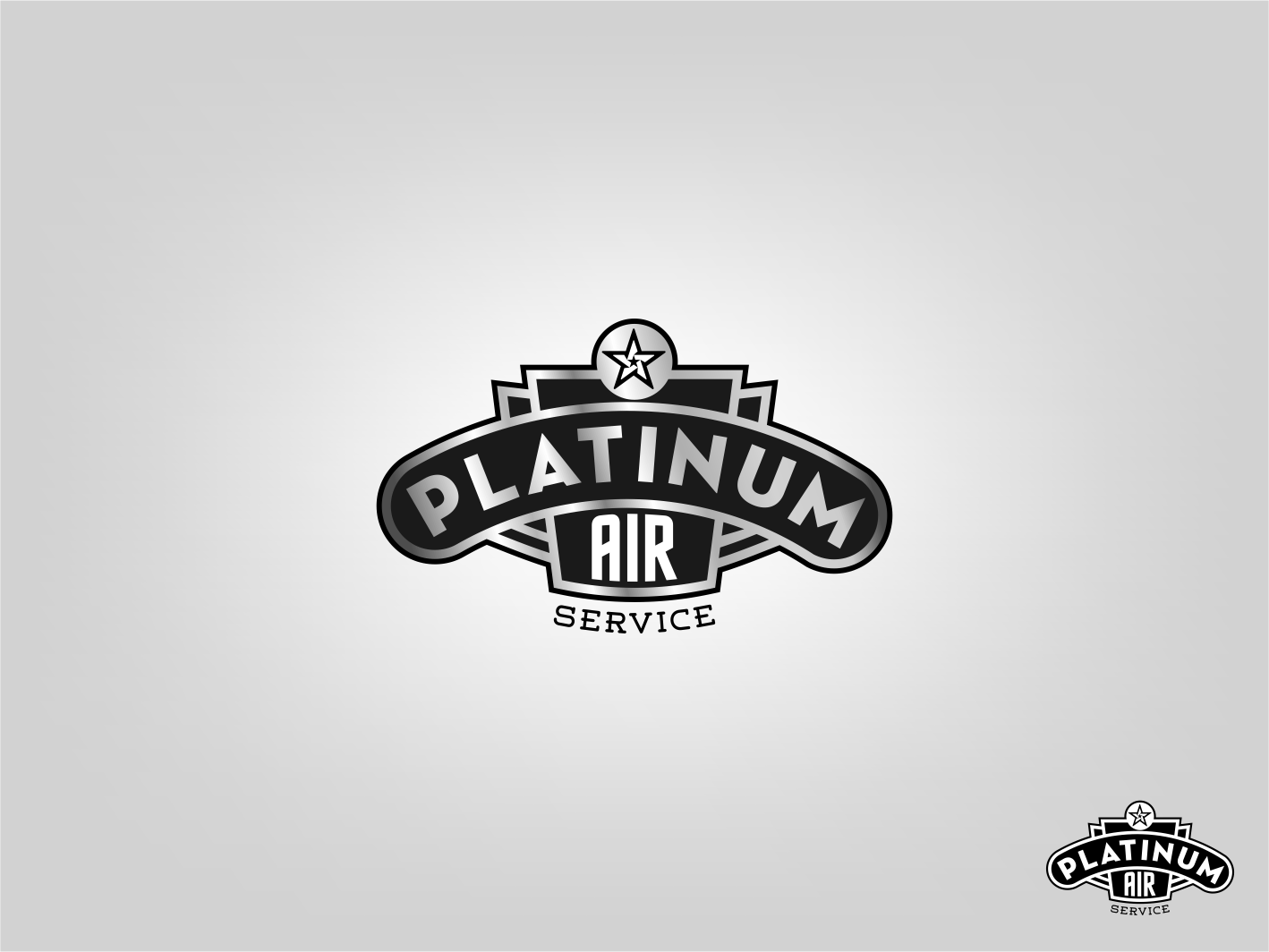 Logo-Design von Tony Bishop für Platinum Air Service, Inc | Design #16954584