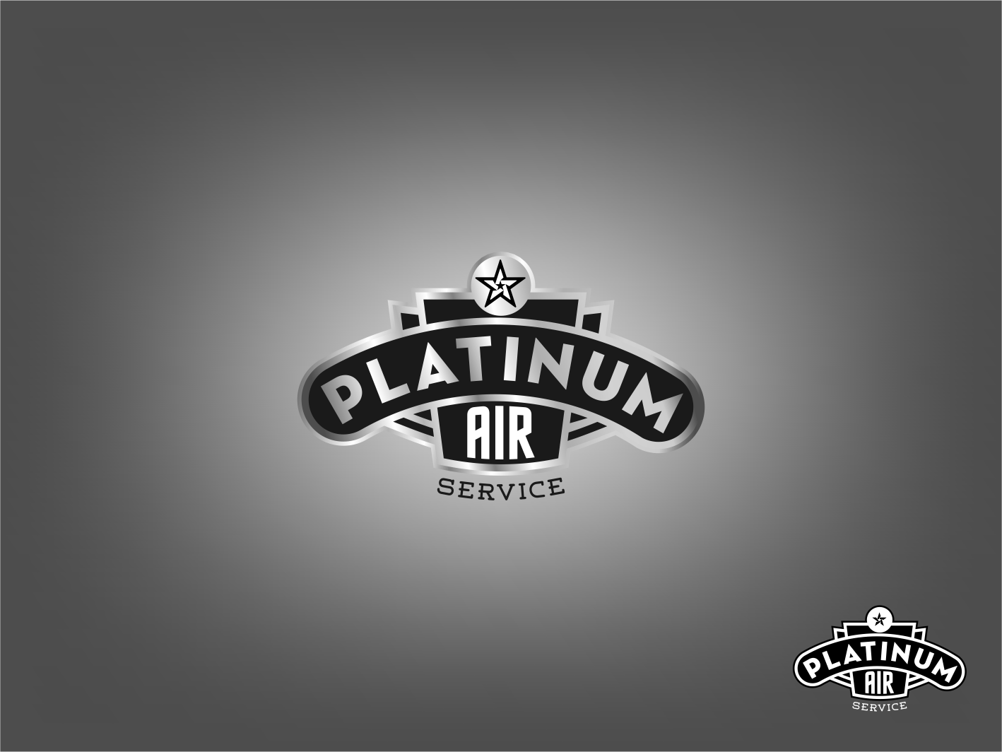 Logo-Design von Tony Bishop für Platinum Air Service, Inc | Design #16954587
