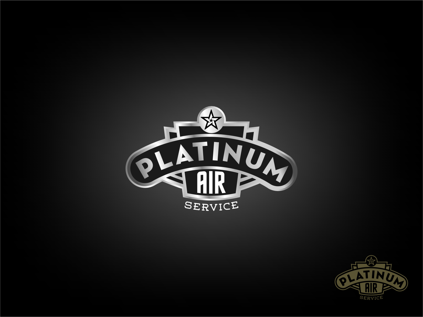 Logo-Design von Tony Bishop für Platinum Air Service, Inc | Design #16954588