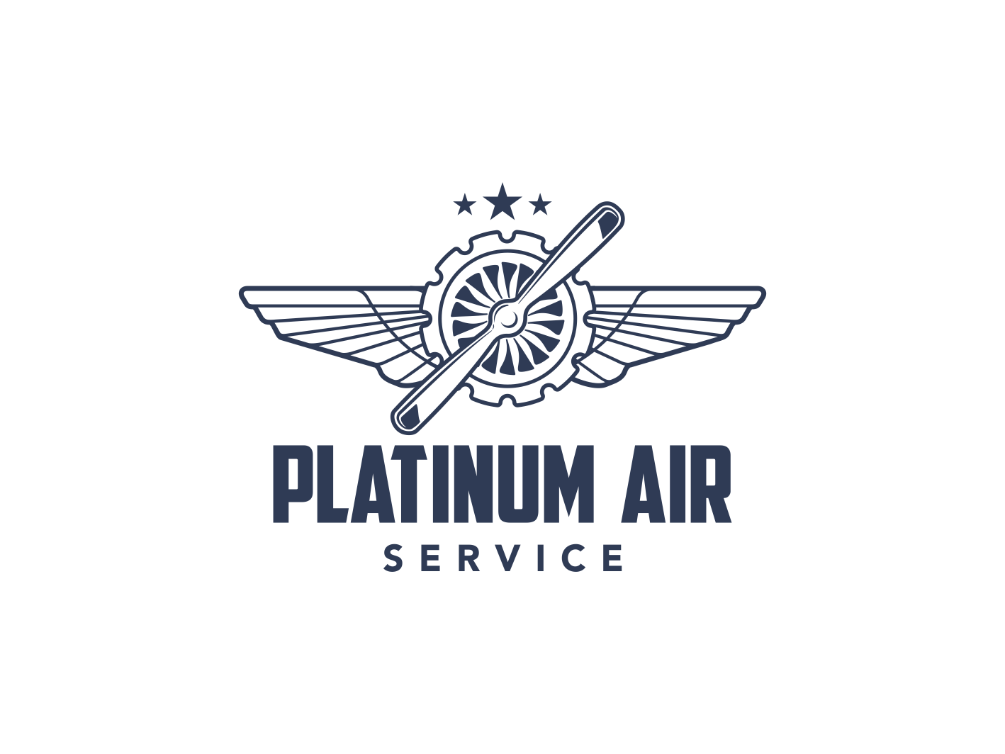 Logo-Design von Tony Bishop für Platinum Air Service, Inc | Design #16964197