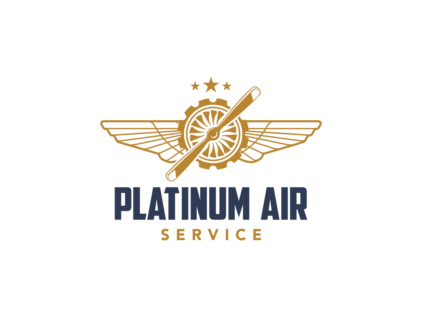 Logo-Design von Tony Bishop für Platinum Air Service, Inc | Design #16964238