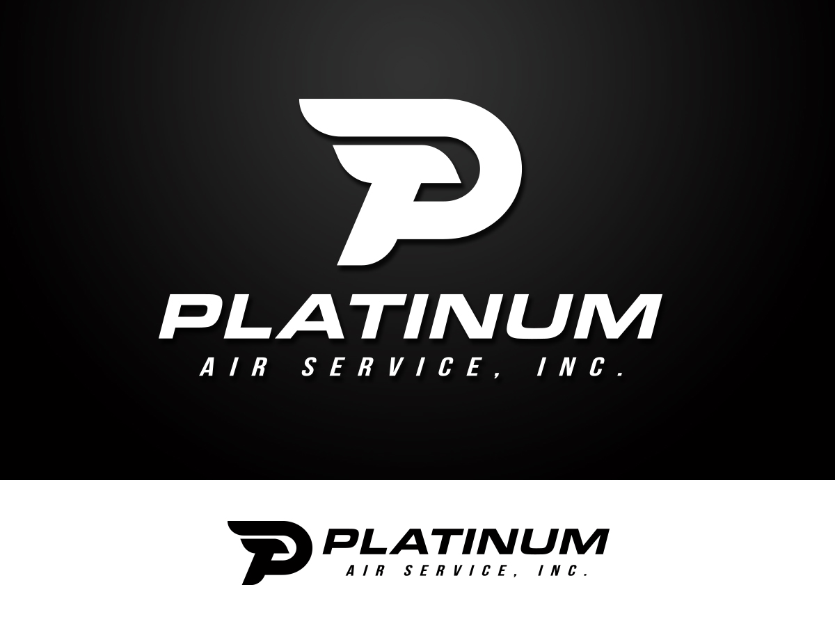 serious modern aviation logo design for please put word desing