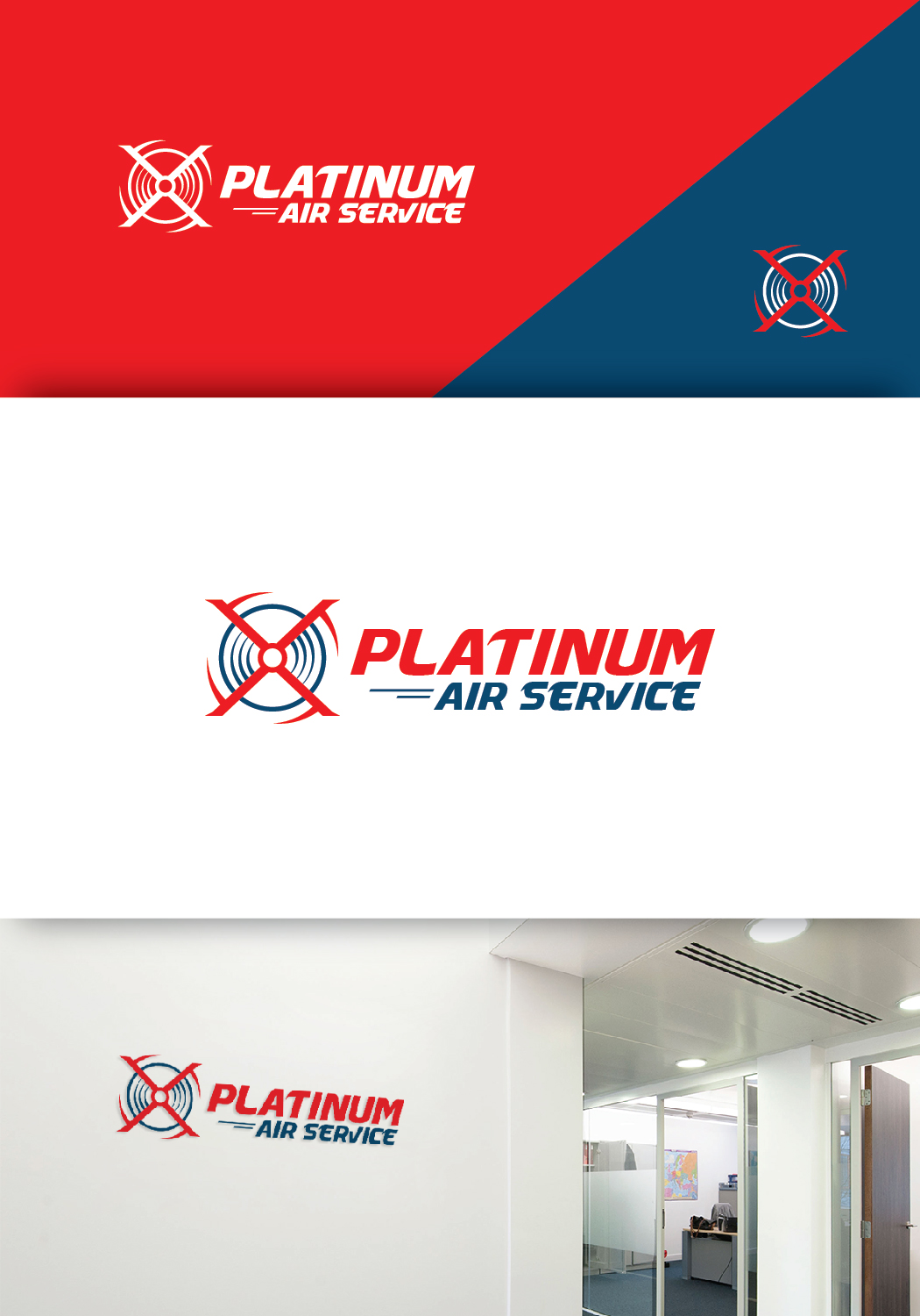 Logo-Design von Deziners Zone für Platinum Air Service, Inc | Design #16970332