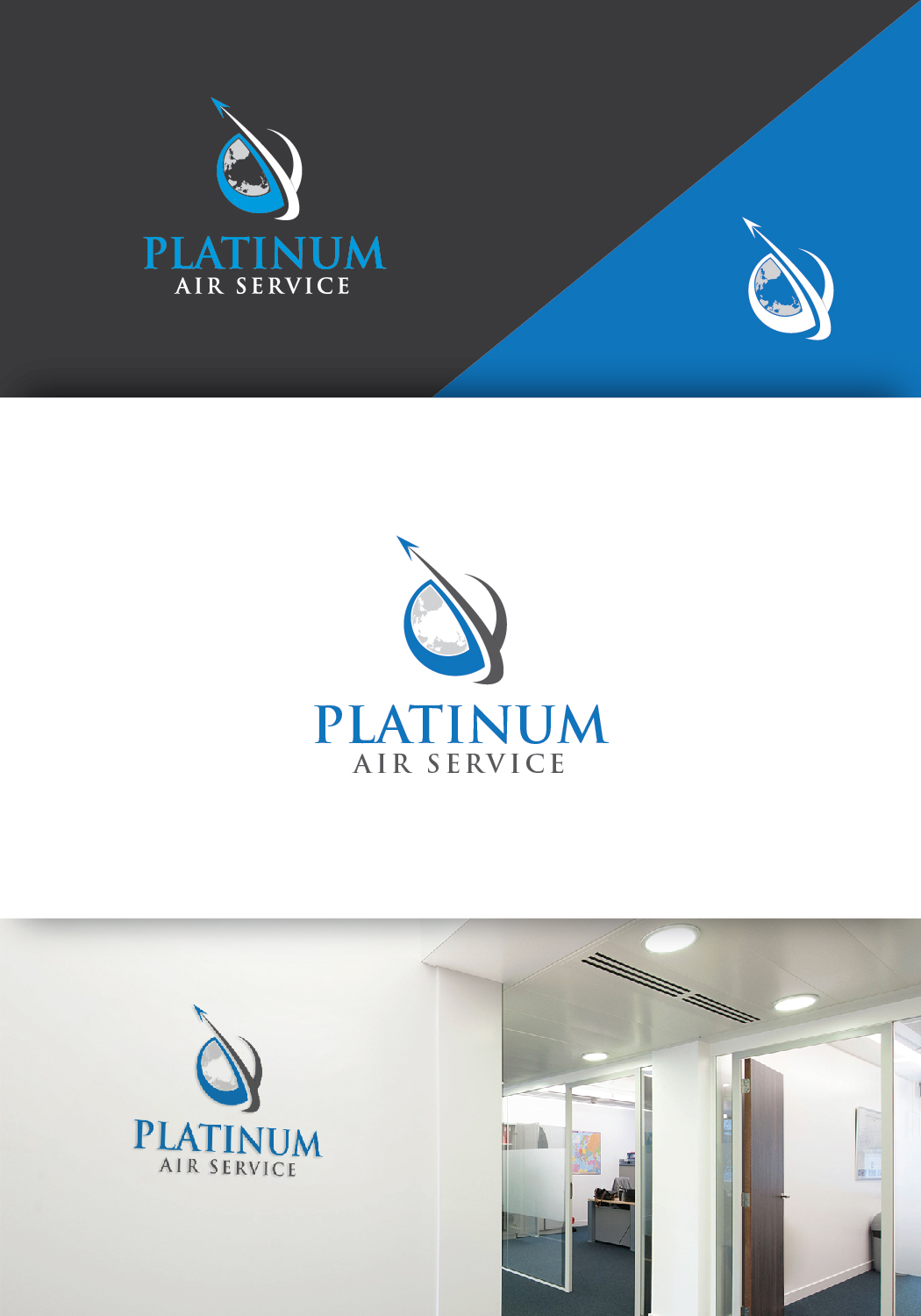 Logo-Design von Deziners Zone für Platinum Air Service, Inc | Design #16970334