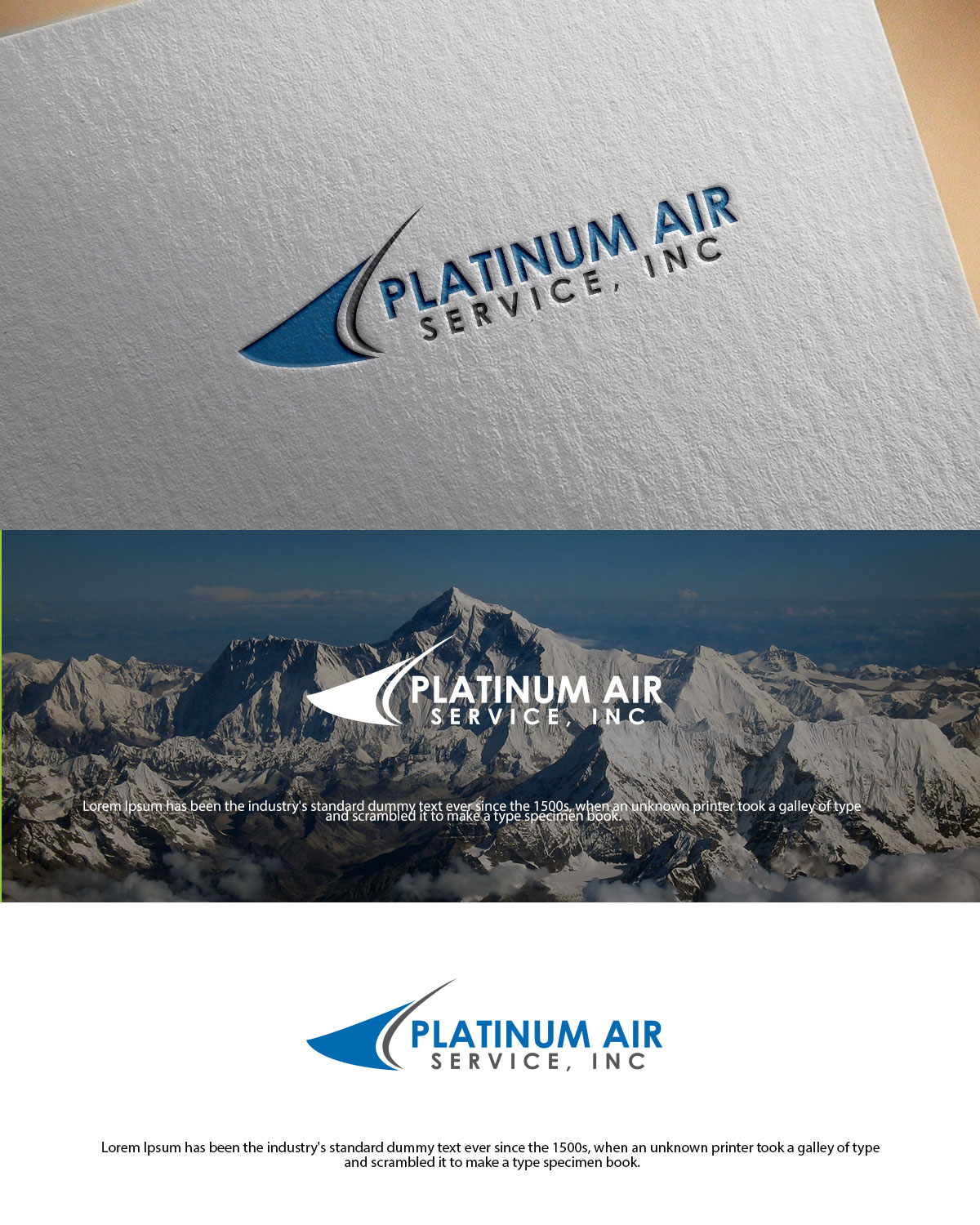 Logo Design by Art creation 2 for Platinum Air Service, Inc | Design #16967555