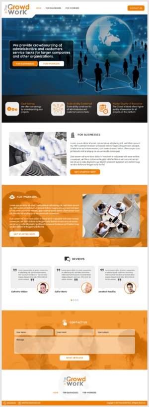 Modern and strong website design for a Dutch crowdsourcing company | Diseño Web por -Marc-