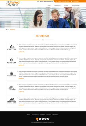 Modern and strong website design for a Dutch crowdsourcing company | Diseño Web por Sbss
