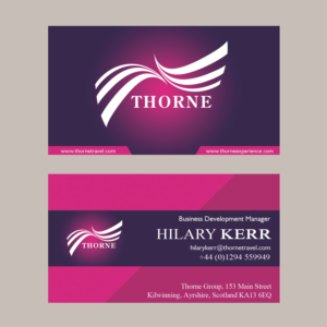 Business Card Design by povin for Thorne Experience | Design: #17041227