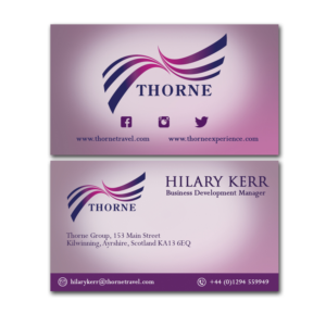 Business Card Design by Wally_F for Thorne Experience | Design: #17025612