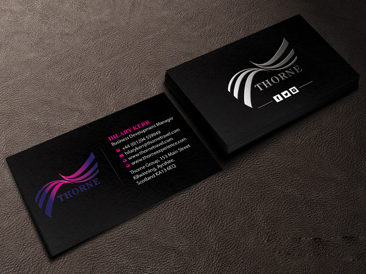 Diseño de Tarjeta de Presentación por Creations Box 2015 para Thorne Experience | Diseño: #16952119