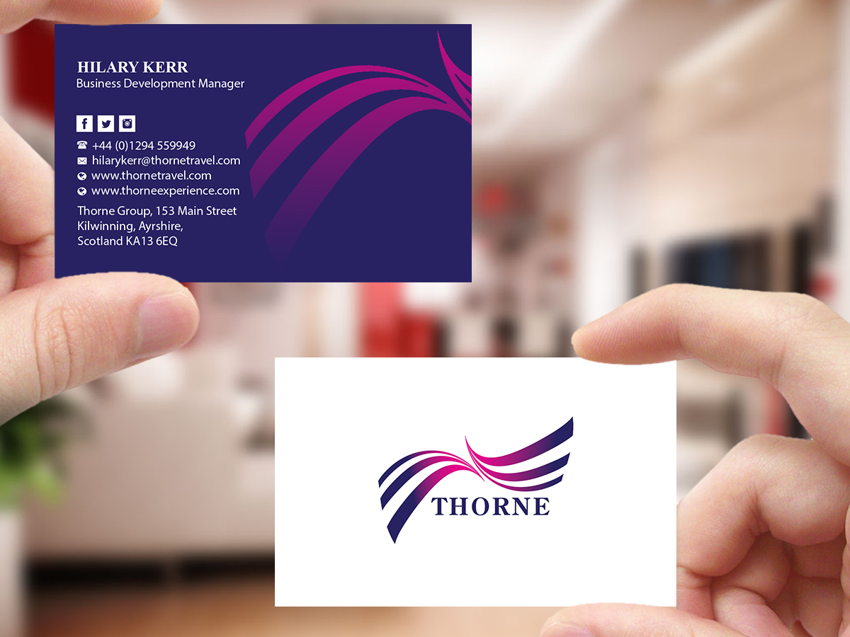 Business Card Design by Creations Box 2015 for Thorne Experience | Design #16952131