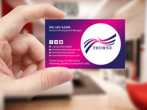Diseño de Tarjeta de Presentación por Creations Box 2015 para Thorne Experience | Diseño: #16952144